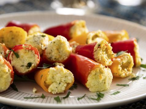Roasted Pepper Feta Poppers