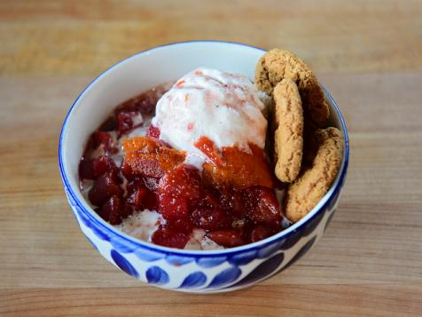 Autumn Fruit Compote Sundaes
