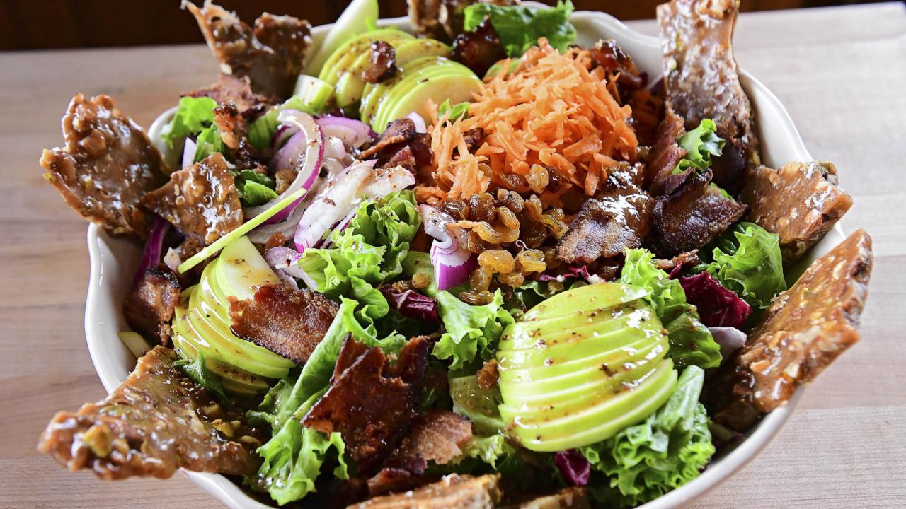 Fall Salad with Spicy Brittle