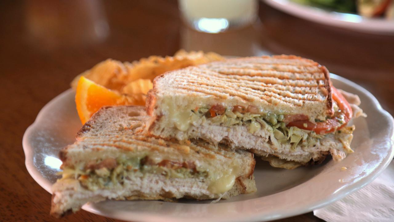 Turkey Artichoke Panini at Once Upon a Thyme