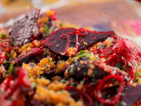 Marinated Beets with Charred Onion Crema