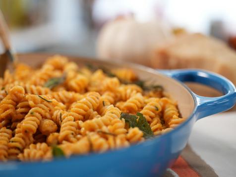 Pumpkin Pasta with Winter Herbs and Parmesan Cheese