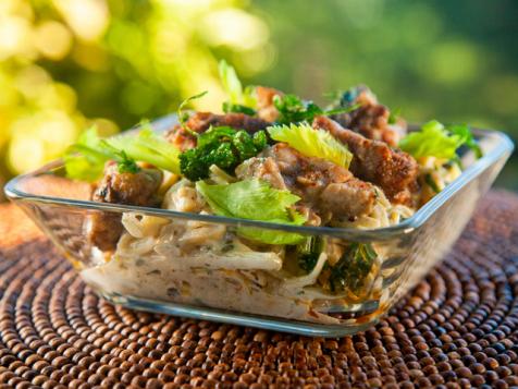 Celery Root and Sweetbread Salad