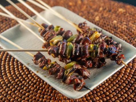 Chicken Heart Yakitori Skewers