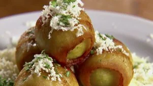 Bacon-Wrapped Matzo Balls