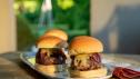 Smashed Hamburgers with Caramelized Onions