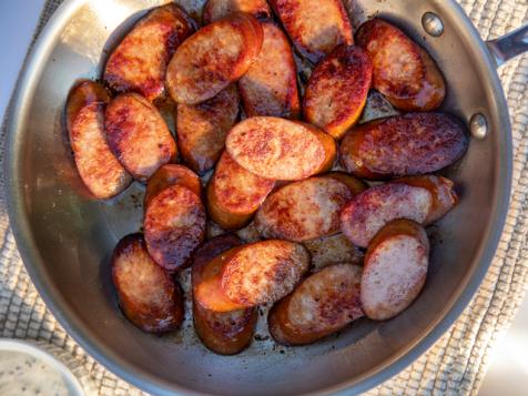Kielbasa with Mustard Dip