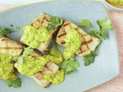 Barbecued Mahi Mahi With Pesto
