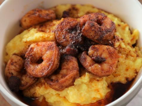 Shrimp and Grits with Blackened Spiced Butter