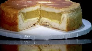 3 Pies Baked Into a Cake