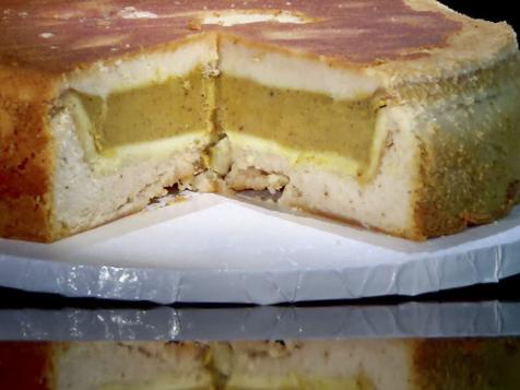 3 Pies Baked Into a Cake