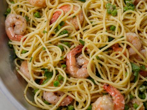 Pasta alla Pamela with Shrimp and Peas
