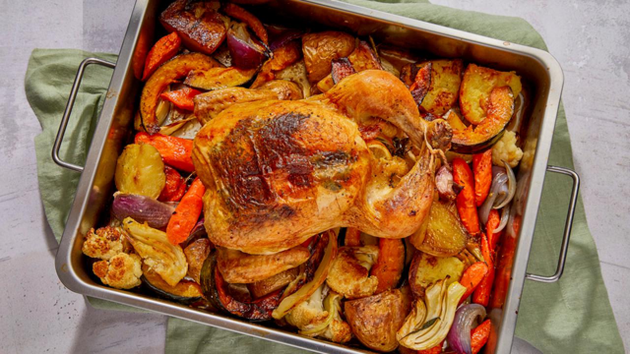 Roast Chicken with Veg