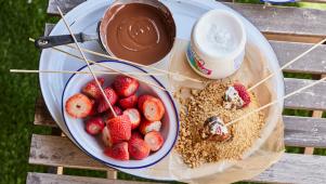 Campfire S'mores Strawberries