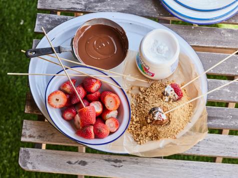 Campfire S'mores Strawberries