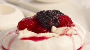 Lemon Pavlovas With Berries