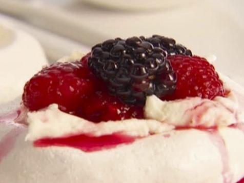 Lemon Pavlovas With Berries