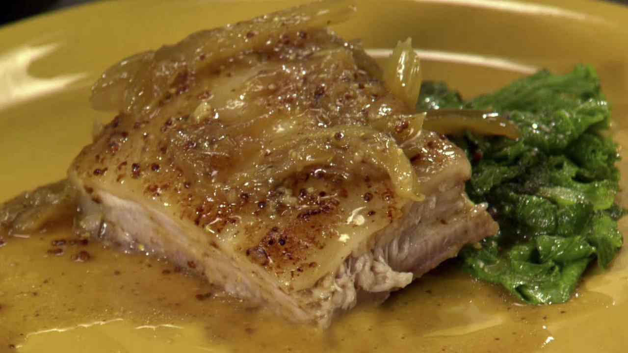 Mustard Braised Pork Belly