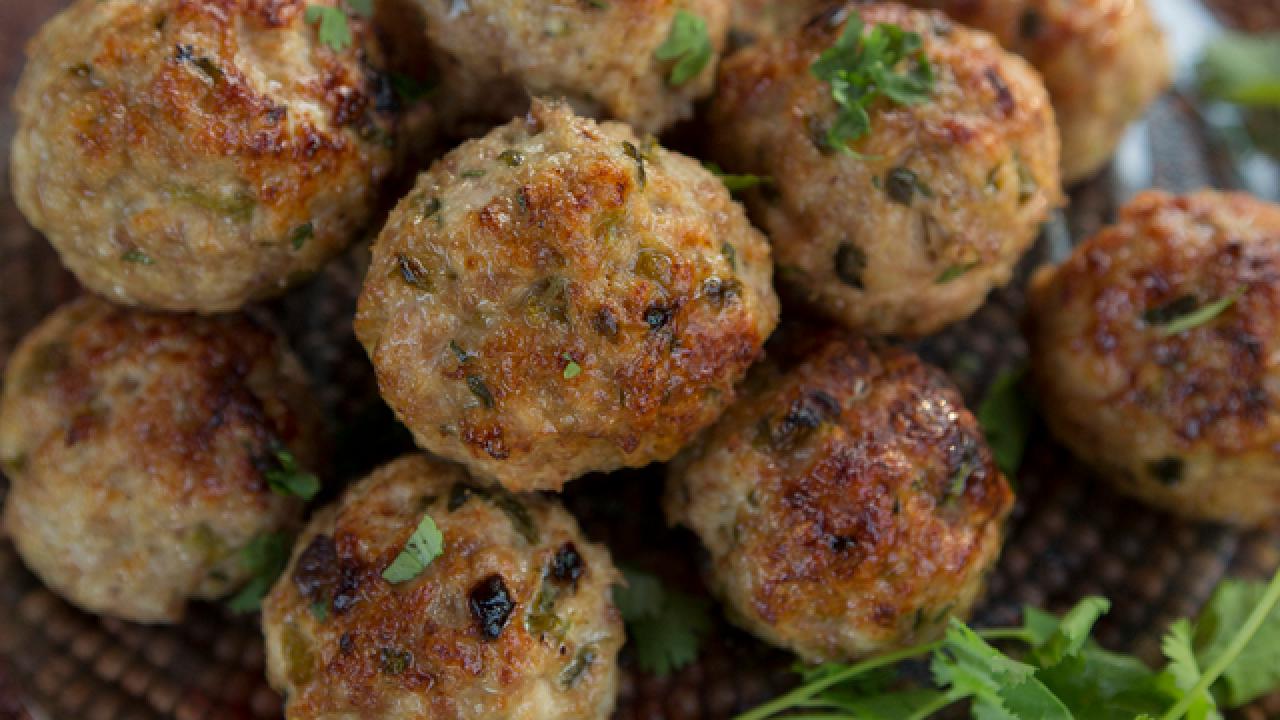 Turkey Meatballs with Chiles