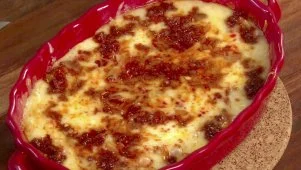 Baked Manchego With Chorizo