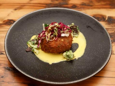 Crab Cake Nikkei Style