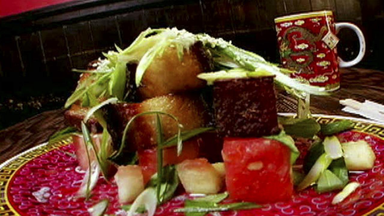 Watermelon Pickle Crispy Pork