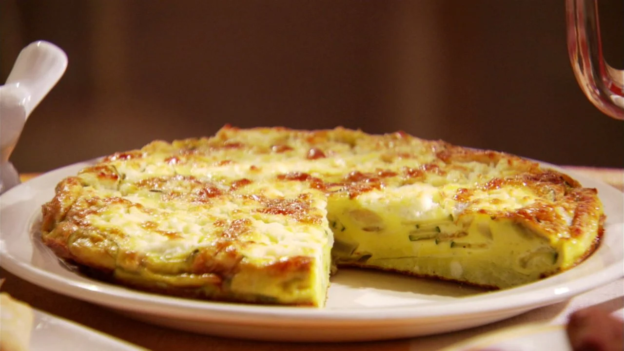 Zucchini-Goat-Cheese Frittata