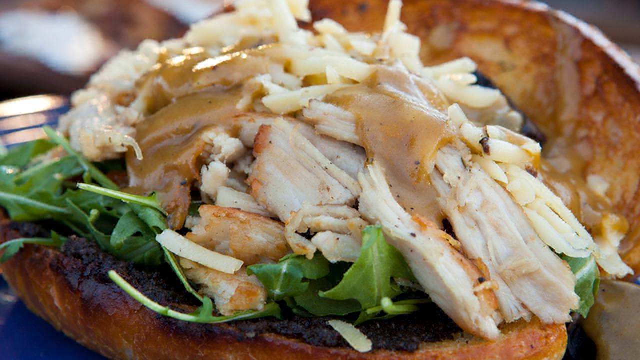 Roasted Turkey Sandwich with Cremini and Truffle