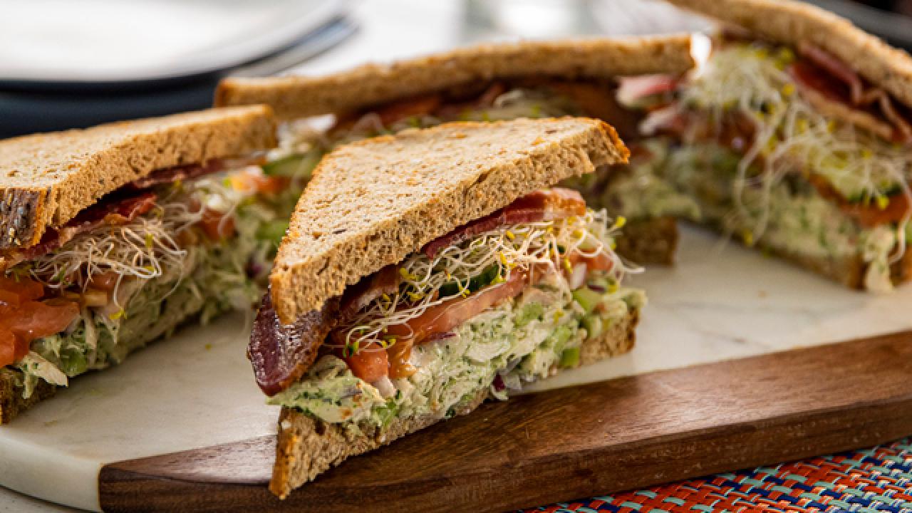 Green Goddess Chicken Salad Sandwich