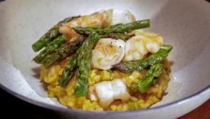 Trout Almondine with String Beans