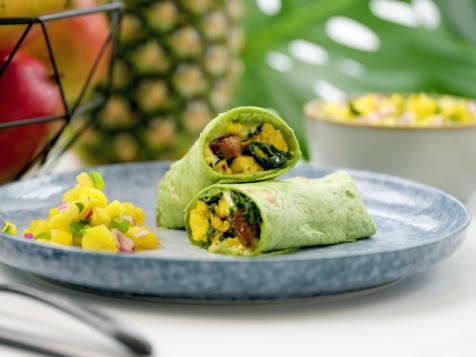 Cheesy Chorizo Breakfast Burritos