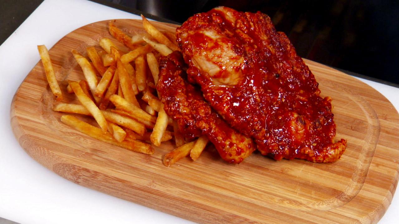 Sweet Chili Fried Pork Chops