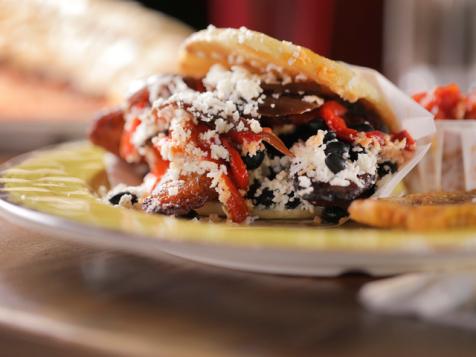 Arepa Machilla at Guava Tree Cafe