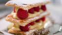 Mille-Feuille with Vanilla Pastry Cream and Bourbon Sauce