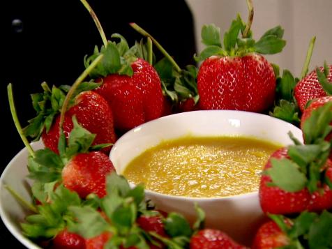 Orange Curd With Strawberries