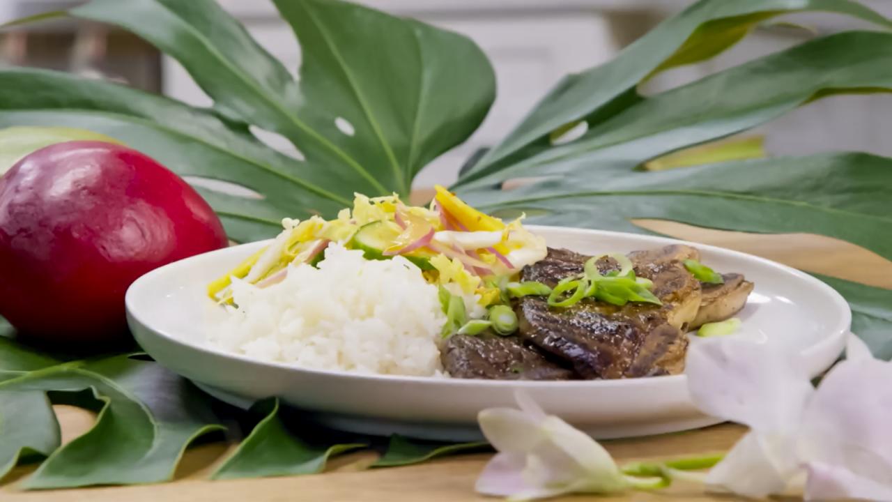 Grilled Mango-Marinated Short Ribs
