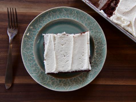 Chocolate Sheet Cake with Vanilla Bean Frosting