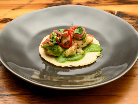 Crispy Grouper and Blue Crab Taco