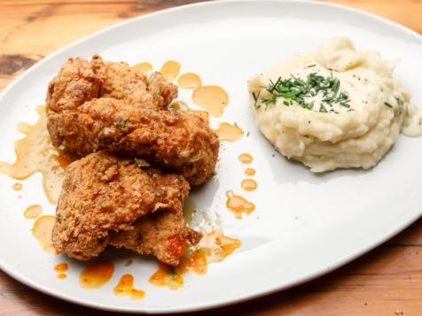 Buttermilk Fried Chicken with Honey-Mustard Horseradish