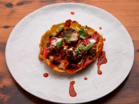 Chorizo and Shrimp Sopes