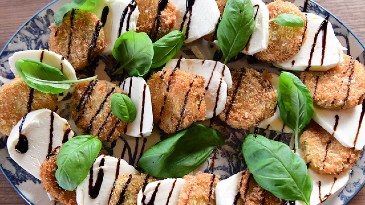 Fried Green Tomato Caprese