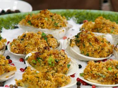 Stuffed Clams Oreganata with Harissa Recipe, Geoffrey Zakarian