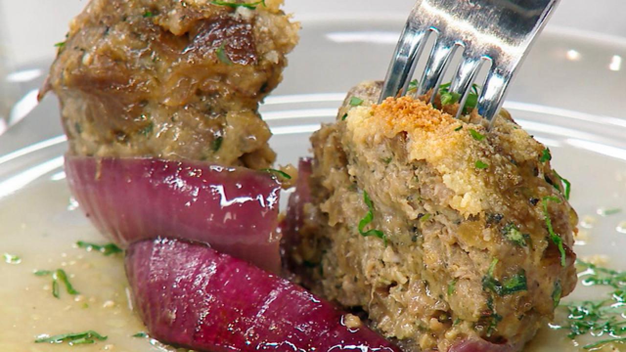 Sausage Stuffed Onion