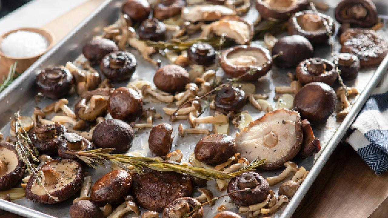 Roasted Garlic Mushrooms