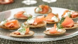 Salmon & Creme Fraiche Blini