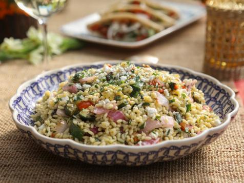 Mediterranean Grilled Veggie Orzo Salad