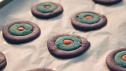Tri-Color Bullseye Spritz Cookies