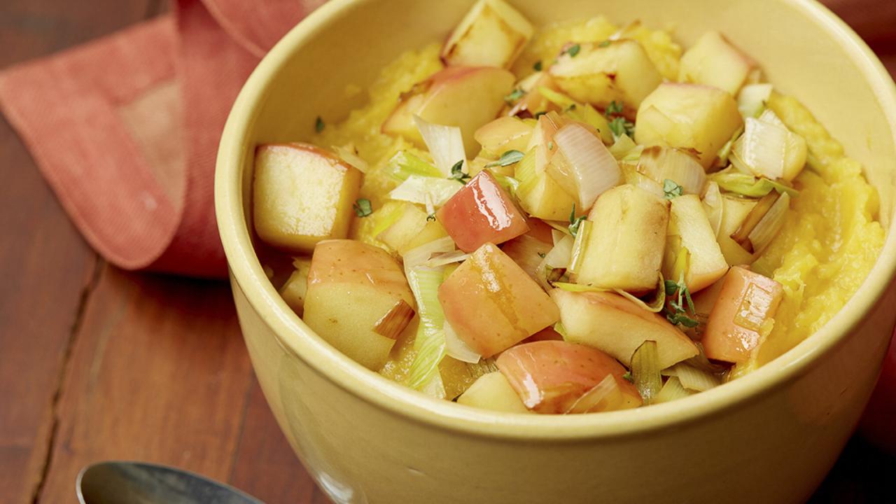 Acorn Squash and Garlic Mash