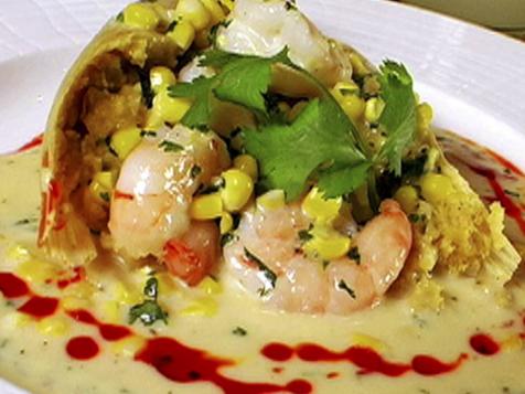 Shrimp, Garlic & Corn Tamales