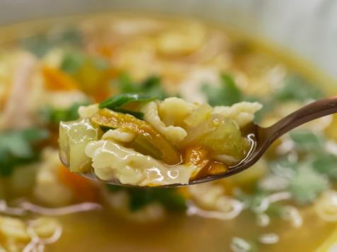 Grated Pasta Chicken Soup